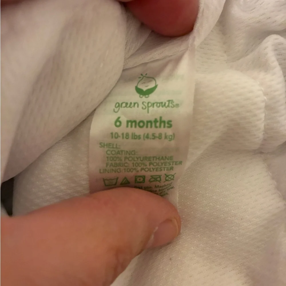 Floral Swim Diaper Cover - White with Pink, Blue & Green - EUC